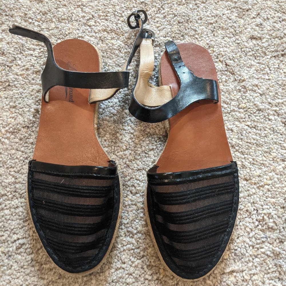 Lucky Brand Espadrille Flat Black mesh